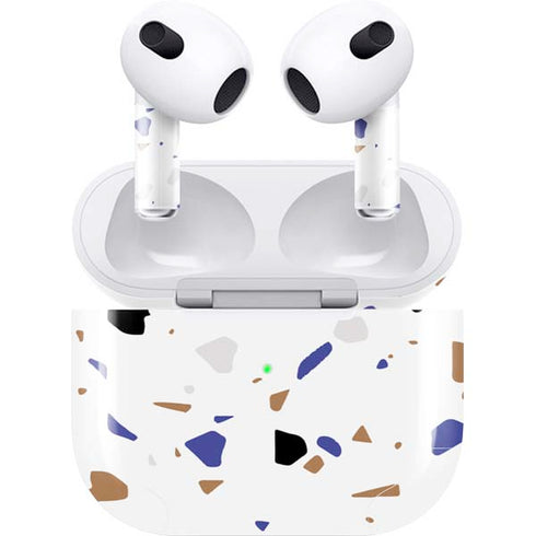 White Terrazzo Apple AirPods (3rd Gen 2021) Skin