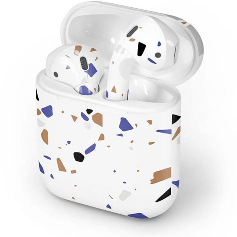 White Terrazzo Apple AirPods Skin