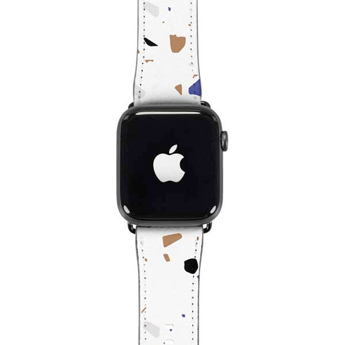 White Terrazzo Apple Watch Band 42-44mm