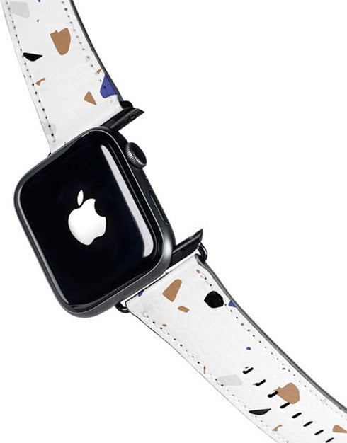 White Terrazzo Apple Watch Band 42-44mm