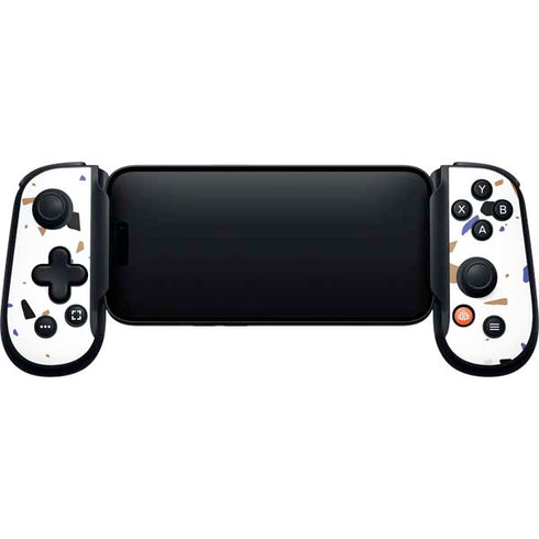 White Terrazzo Backbone One for iPhone Game Controller Skin