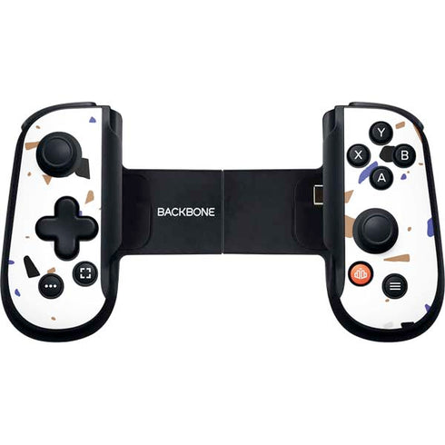 White Terrazzo Backbone One for iPhone Game Controller Skin