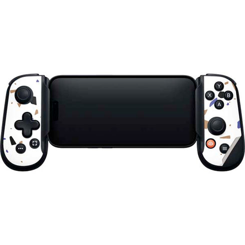 White Terrazzo Backbone One for iPhone Game Controller Skin