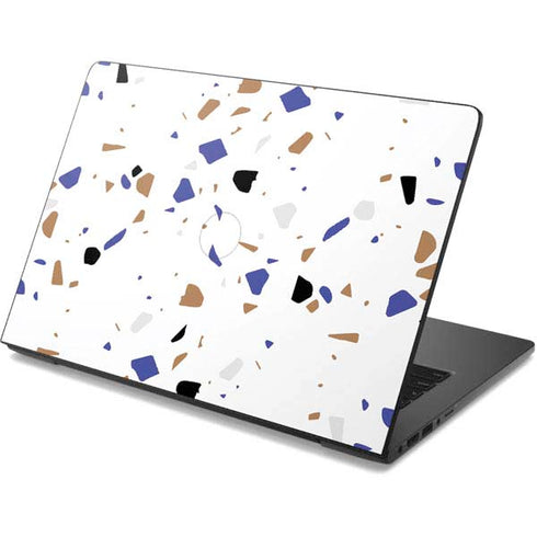 White Terrazzo Dell Chromebook Skin