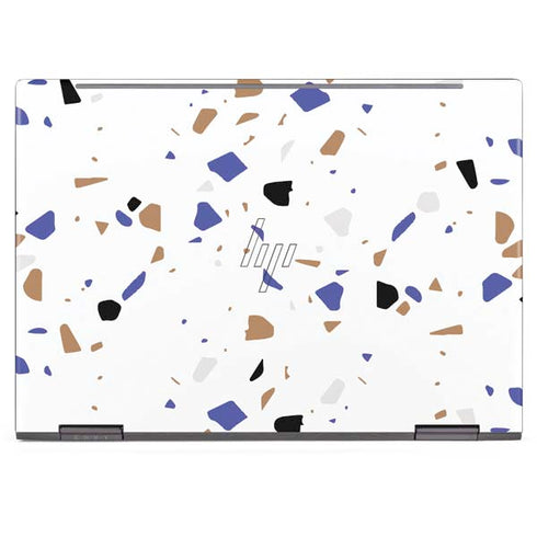 White Terrazzo HP Envy Skin