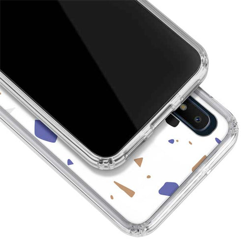 White Terrazzo Galaxy A10e Clear Case