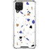 White Terrazzo Galaxy A12 Clear Case