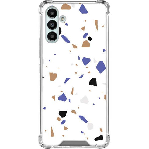 White Terrazzo Galaxy A13 5G Clear Case