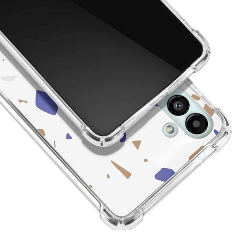White Terrazzo Galaxy A13 5G Clear Case