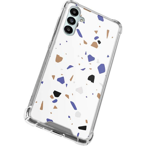 White Terrazzo Galaxy A14 5G Clear Case