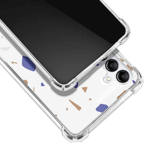 White Terrazzo Galaxy A14 5G Clear Case