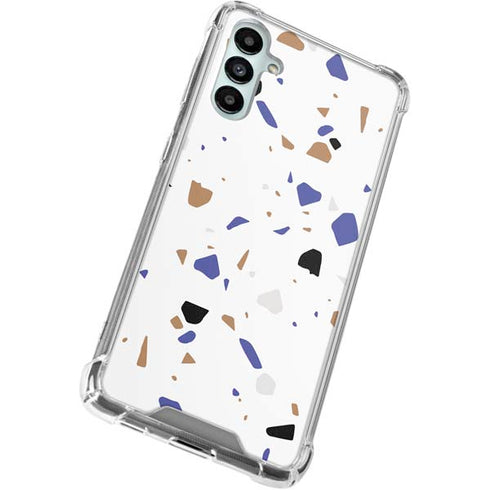 White Terrazzo Galaxy A15 5G Clear Case