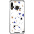 White Terrazzo Galaxy A30 Clear Case