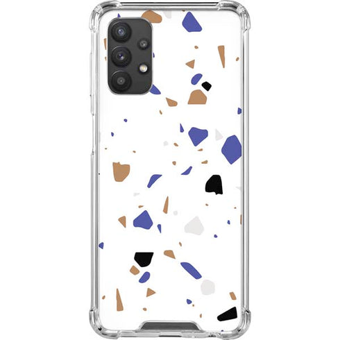 White Terrazzo Galaxy A32 5G Clear Case