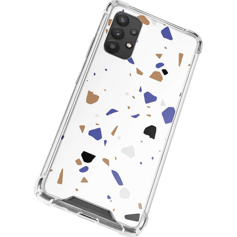 White Terrazzo Galaxy A32 5G Clear Case