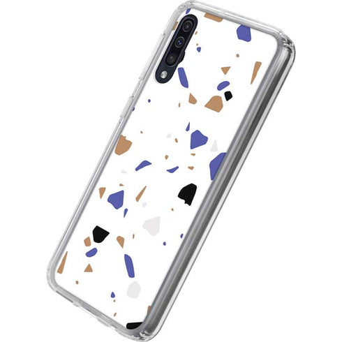 White Terrazzo Galaxy A50 Clear Case