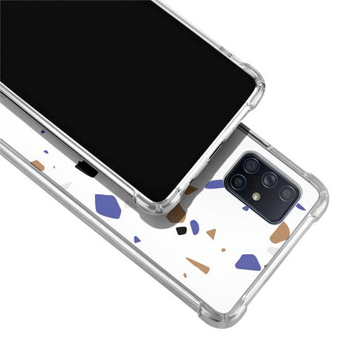 White Terrazzo Galaxy A51 5G Clear Case