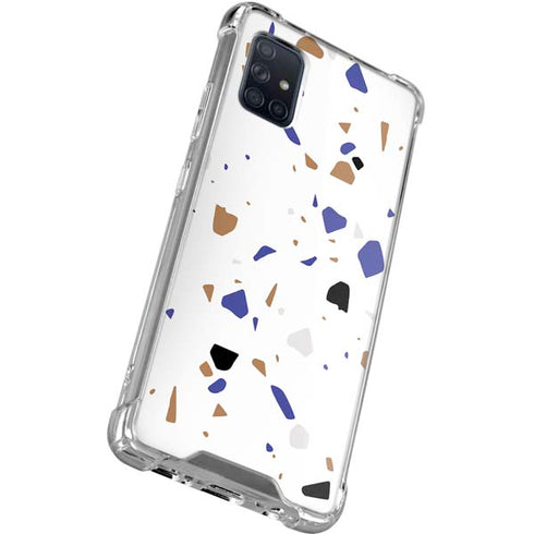 White Terrazzo Galaxy A51 5G Clear Case