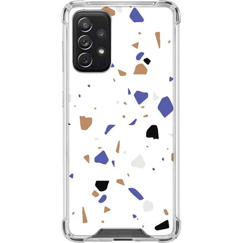 White Terrazzo Galaxy A72 5G Clear Case
