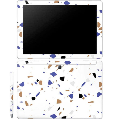 White Terrazzo Galaxy Book 12in Skin