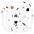 White Terrazzo Galaxy Buds Live Skin