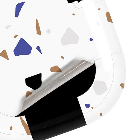 White Terrazzo Galaxy Buds Live Skin
