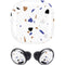White Terrazzo Galaxy Buds Pro Skin