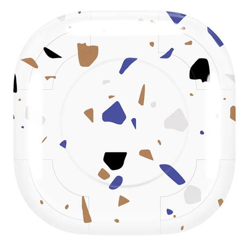 White Terrazzo Galaxy Buds Pro Skin