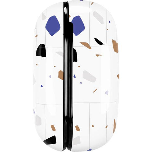 White Terrazzo Galaxy Buds Pro Skin