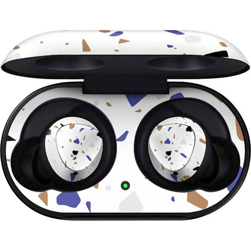 White Terrazzo Galaxy Buds Skin