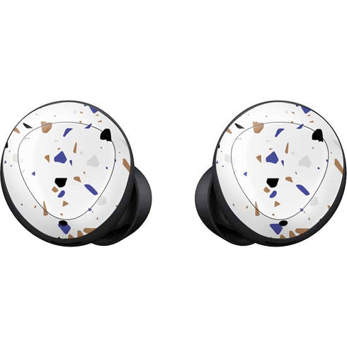 White Terrazzo Galaxy Buds Skin
