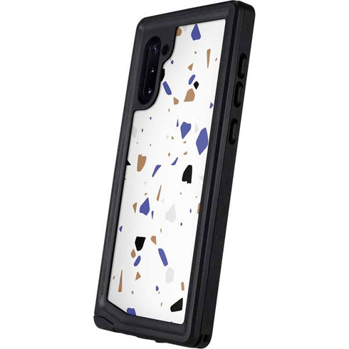 White Terrazzo Galaxy Note 10 Waterproof Case