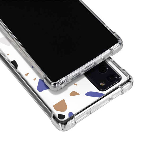 White Terrazzo Galaxy Note20 5G Clear Case