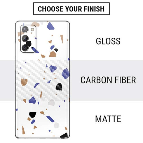 White Terrazzo Galaxy Note20 5G Skin