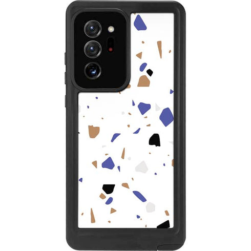 White Terrazzo Galaxy Note20 Ultra 5G Waterproof Case