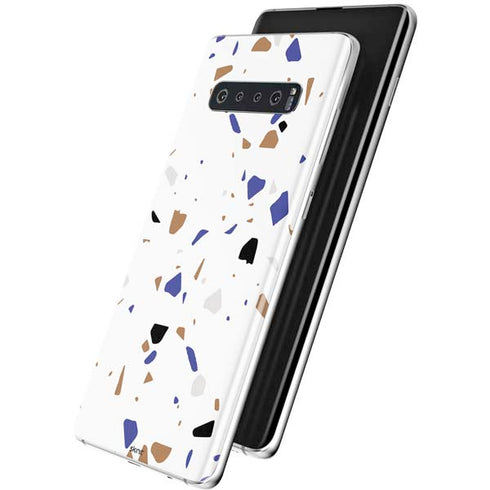 White Terrazzo Galaxy S10 Plus Skin
