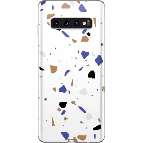 White Terrazzo Galaxy S10 Skin