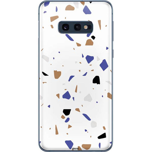 White Terrazzo Galaxy S10e Skin