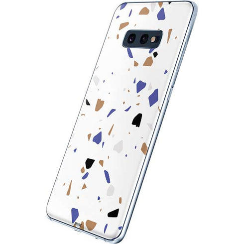 White Terrazzo Galaxy S10e Skin
