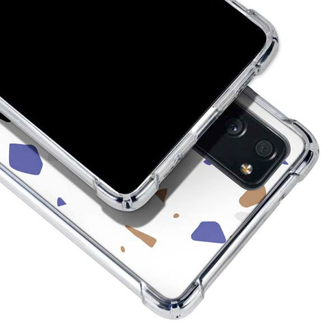 White Terrazzo Galaxy S20 FE Clear Case