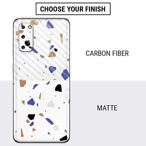 White Terrazzo Galaxy S20 Skin