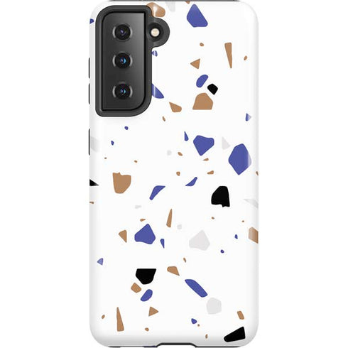 White Terrazzo Galaxy S21 5G Pro Case