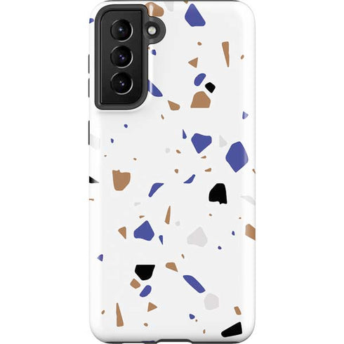 White Terrazzo Galaxy S21 Plus 5G Pro Case
