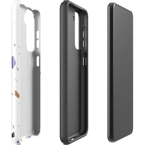 White Terrazzo Galaxy S21 Plus 5G Pro Case