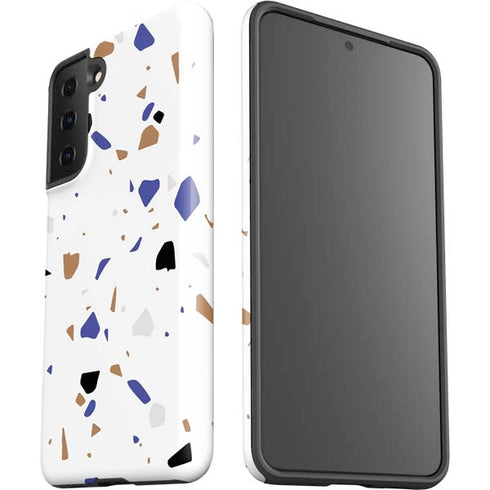 White Terrazzo Galaxy S21 Plus 5G Pro Case