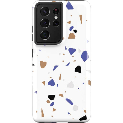 White Terrazzo Galaxy S21 Ultra 5G Pro Case