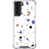 White Terrazzo Galaxy S22 Clear Case