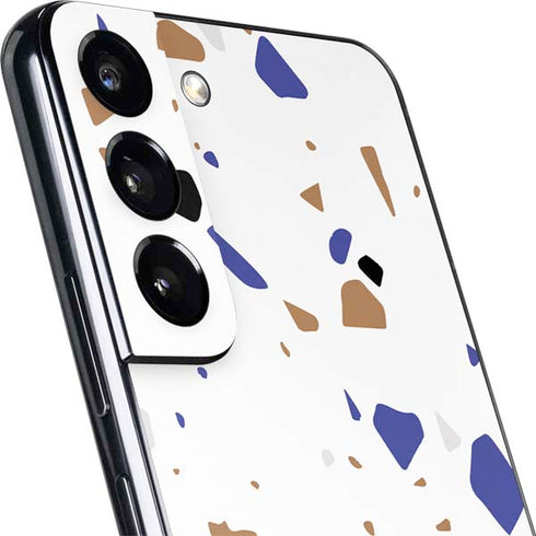 White Terrazzo Galaxy S22 Skin