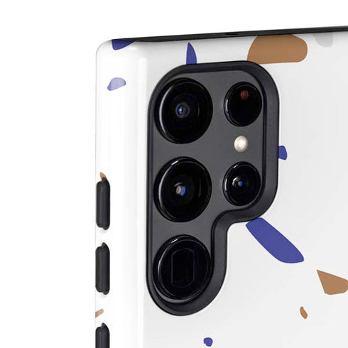 White Terrazzo Galaxy S22 Ultra Pro Case