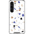White Terrazzo Galaxy S23 Clear Case